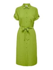 Jacqueline de Yong Dámské šaty JDYLION Regular Fit 15287297 Lima Bean Green (Velikost M)