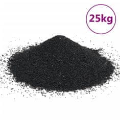 Greatstore Akvarijní písek 25 kg černý 0,2–2 mm