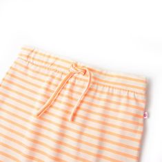 Vidaxl Dětská rovná sukně s pruhy fluorescenční oranžová 116