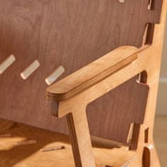 SoBuy SoBuy HFST02-BR Kuchyňská židle Dětská židle Nábytek do dětského pokoje Hnědá 55x70x72cm