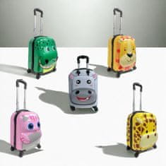 AUR Dětský cestovní 3D kufr DINO - oválný