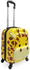 AUR Dětský cestovní 3D kufr ŽIRAFA - oválný