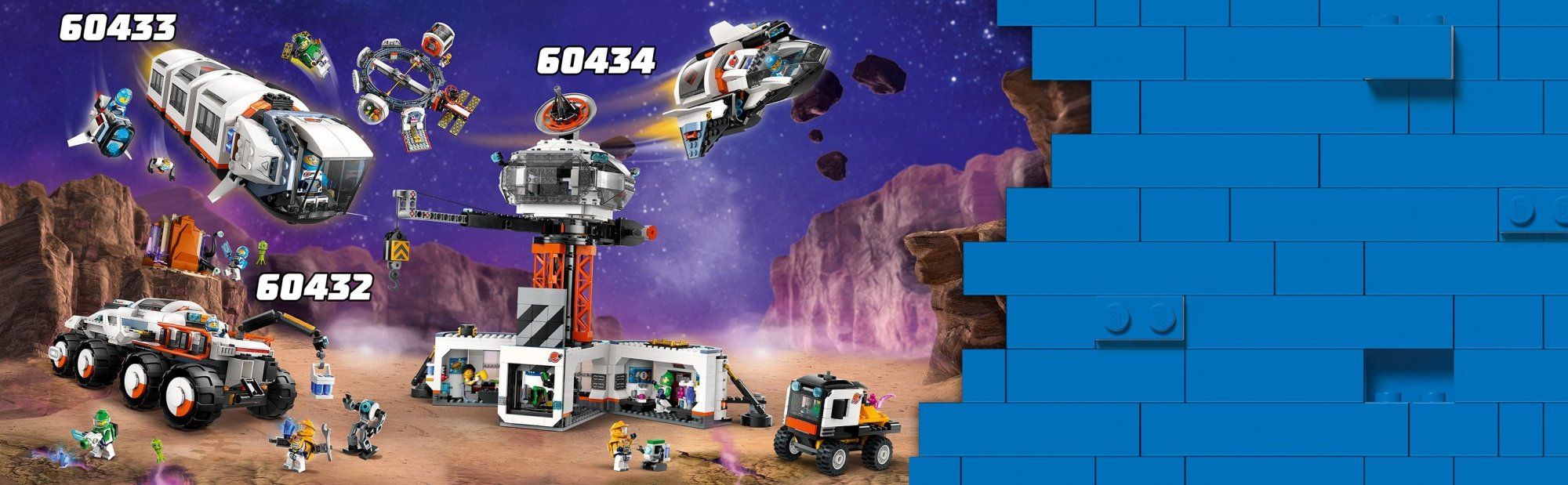 LEGO City 60434 Vesmírná základna a startovací rampa pro raketu