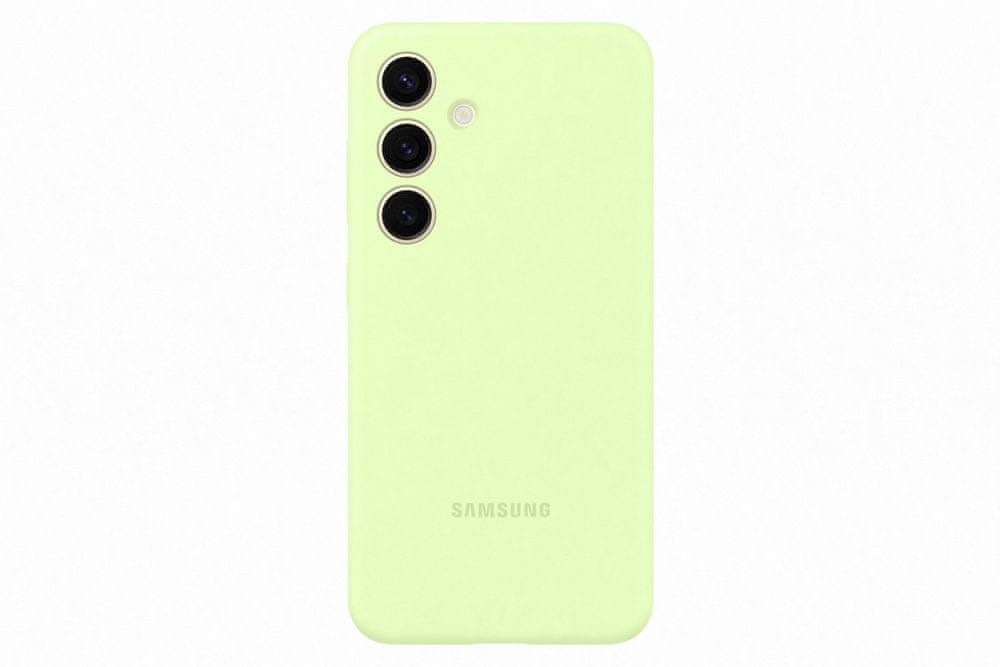 Levně Samsung Silikonový zadní kryt pro Samsung Galaxy S24 EF-PS921TGEGWW, světle zelený