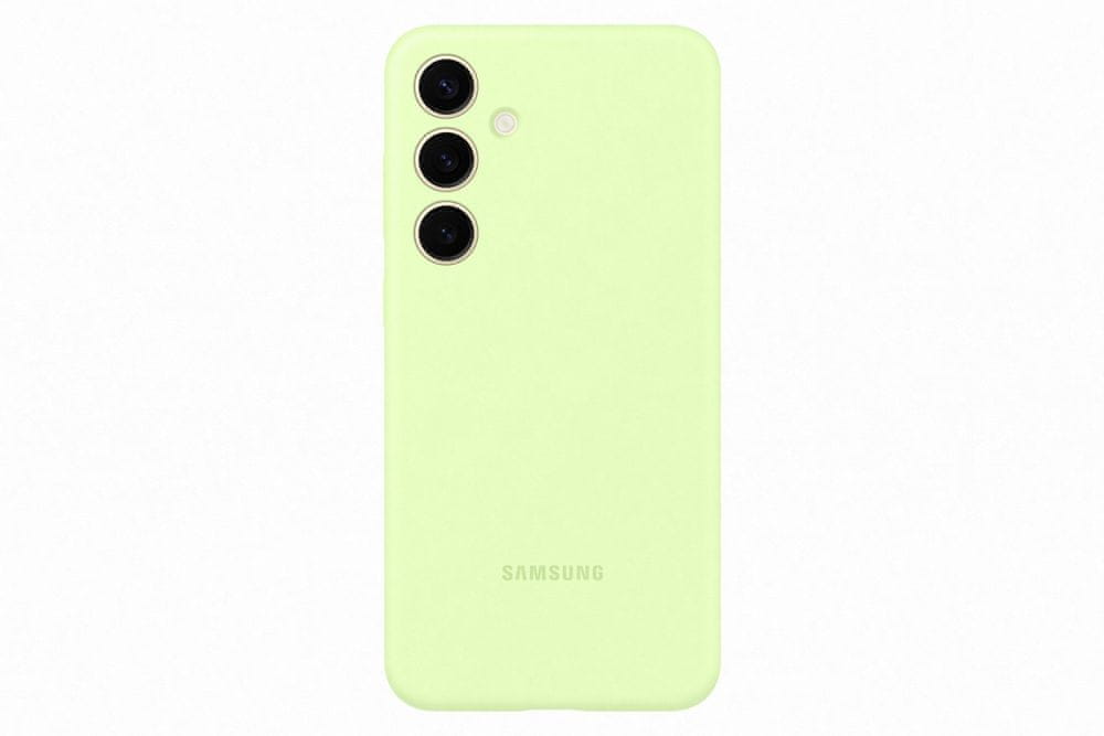 Levně Samsung Silikonový zadní kryt pro Samsung Galaxy S24 Plus EF-PS926TGEGWW, světle zelený