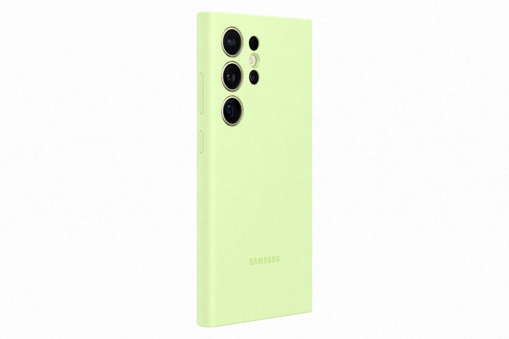 Levně Samsung Silikonový zadní kryt pro Samsung Galaxy S24 Ultra EF-PS928TGEGWW, světle zelený