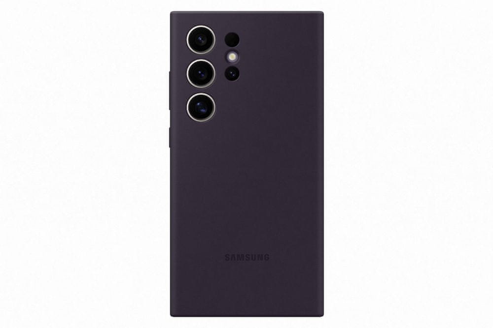 Levně Samsung Silikonový zadní kryt pro Samsung Galaxy S24 Ultra EF-PS928TEEGWW, tmavě fialový