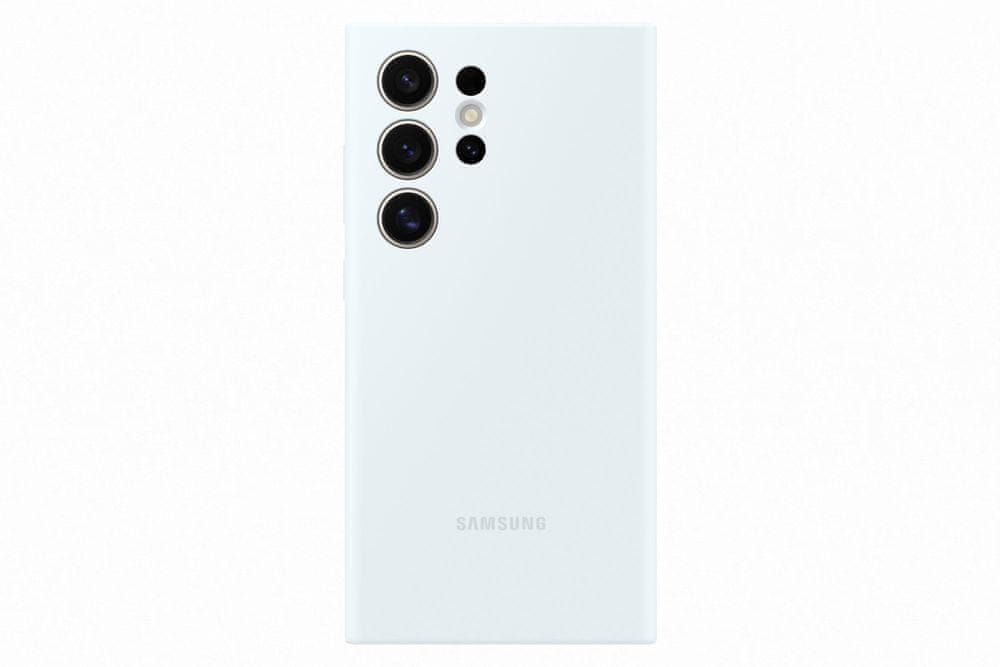 Levně Samsung Silikonový zadní kryt pro Samsung Galaxy S24 Ultra EF-PS928TWEGWW, bílý