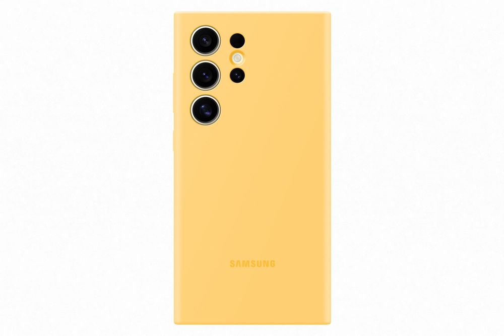 Levně Samsung Silikonový zadní kryt pro Samsung Galaxy S24 Ultra EF-PS928TYEGWW, žlutý