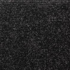 Vidaxl Nášlapy na schody 15 ks vpichované 65x21x4 cm černé