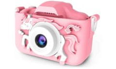 R2Invest Digitální fotoaparát pro děti X5 UNICORN jednorožec růžový