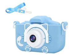 R2Invest Digitální fotoaparát pro děti X5 CAT kočka modrý