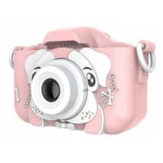 R2Invest Digitální fotoaparát pro děti X5 DOG pes růžový