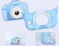 R2Invest Digitální fotoaparát pro děti X5 CAT kočka modrý