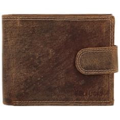 Bellugio Pánská kožená peněženka na šířku Bellugio Louis, tmavě hnědá