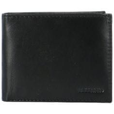 Bellugio Pánská kožená peněženka na šířku Bellugio Casior, černá