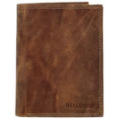 Bellugio Pánská kožená peněženka na výšku Bellugio Malcomi, světle hnědá