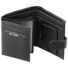 Bellugio Pánská kožená peněženka na výšku Bellugio Finn, černá