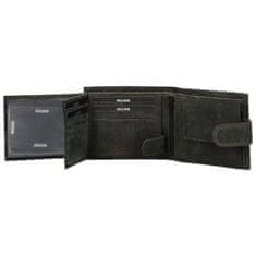 Bellugio Pánská kožená peněženka na šířku Bellugio Louiss, černá