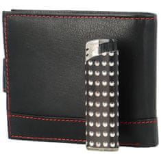 Bellugio Pánská kožená peněženka na šířku Bellugio Judien, černo/červená