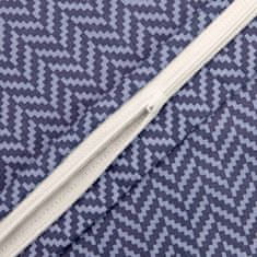 Darymex Flanelové povlečení 180x200 Darymex kostkovaná modrá bílá růžová