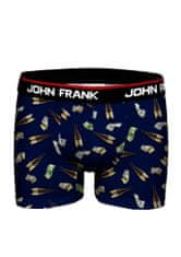 John Frank Pánské boxerky JFBD351, Blu, XL