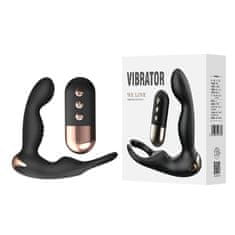 Vibrabate Luxusní masážní přístroj na prostatu s kroužkem na varlata