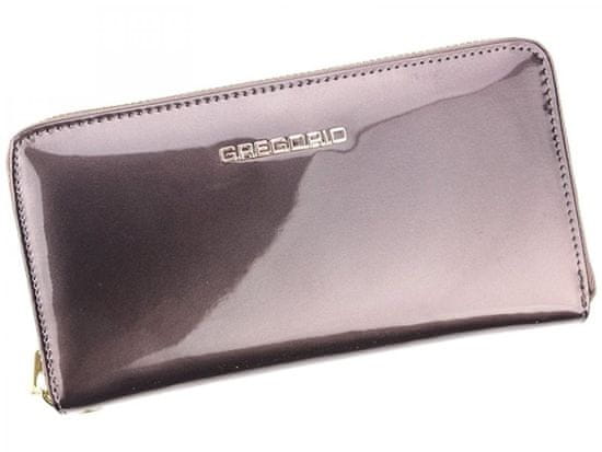 Gregorio Dámská luxusní kožená peněženka Gregorio EMMA, šedá