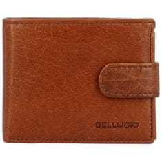 Bellugio Pánská kožená peněženka na šířku Bellugio Bodhi, koňaková
