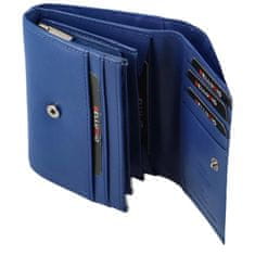 Bellugio Dámská kožená malá peněženka Bellugio Aijva, modrá