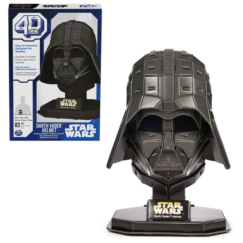 Levně Spin Master 4D Puzzle Star Wars helma Darth Vader