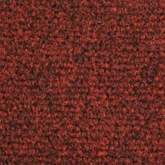 Vidaxl Samolepící nášlapy na schody 5 ks červené 65x21x4 cm vpichované