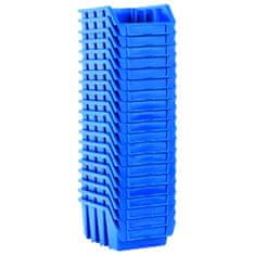 Vidaxl Stohovatelné úložné zásobníky 20 ks modré plast