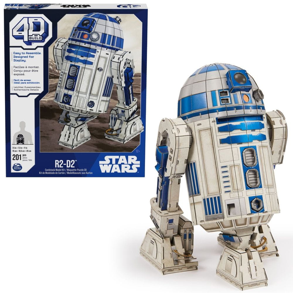 Levně Spin Master 4D Puzzle Star Wars robot R2-D2