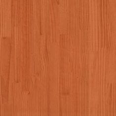 Vidaxl Patrová postel voskově hnědá 90x200 cm masivní borové dřevo