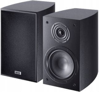 regálové reproduktory heco victa elite 302 stereo reproduktory špičkový zvuk výkon bassreflex ozvučnice 