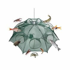Netscroll Síťová past ve tvaru deštníku pro lov ryb a raků, efektivní lov ve sladkých i slaných vodách, skládací, NetFish
