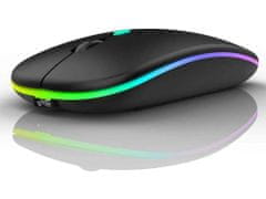 Verkgroup Tenká bezdrátová optická myš RGB 2,4Ghz