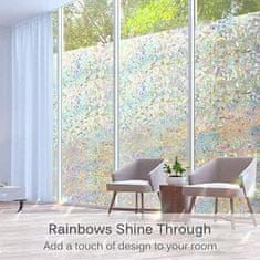 Netscroll Dekorační fólie s duhovým efektem, Dotek designu ve vaší domácnosti, RainbowFoil