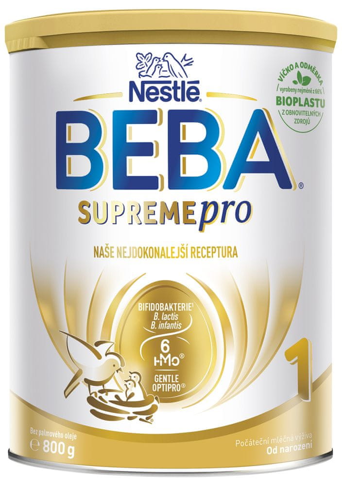Levně BEBA SUPREMEpro 1, 6 HMO, počáteční kojenecké mléko, 800 g
