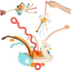 KIK Montessori smyslová kousátka pro miminka labuť