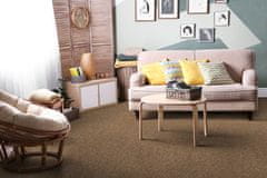 AKCE: 200x190 cm Metrážový koberec Santana 12 béžová s podkladem resine, zátěžový (Rozměr metrážního produktu Bez obšití)