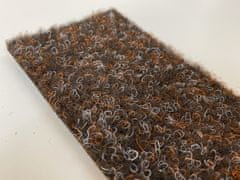AKCE: 137x232 cm Metrážový koberec Santana 80 hnědá s podkladem resine, zátěžový (Rozměr metrážního produktu Bez obšití)