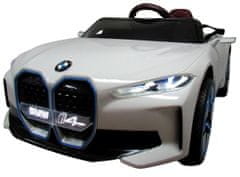 Bmw AUDI BMW i4 White EVA bateriové auto Kožené dálkové ovládání