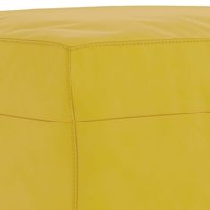 Vidaxl 4dílná sedací souprava s polštáři žlutá samet