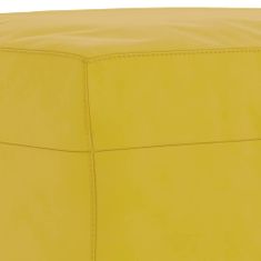 Vidaxl 4dílná sedací souprava žlutá samet
