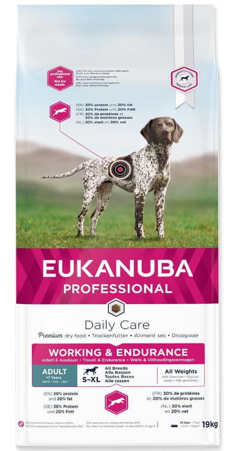 Levně Eukanuba Daily Care Adult Working & Endurance 19 kg