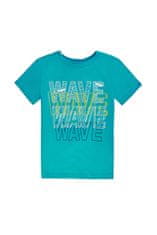 WINKIKI Chlapecké tričko Wave 134 tyrkysová