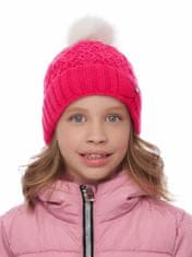 Marhatter Dívčí pletená čepice 9480 malinová 54
