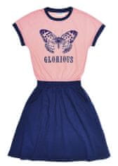 WINKIKI Dívčí šaty Glorious růžová/navy 146
